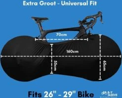 B-Y Sleeve Fietshoes T/m 29" - Fiets Beschermhoes - Racefiets Hoes - MTB - Bike Cover - Model: Black -BASIL Verkoop 1200x965 3