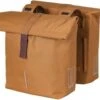 Basil City Dubbele Fietstas - Camel Bruin - 32 Liter