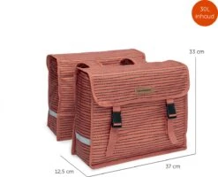 New Looxs Fiori Double Nomi Dubbele Fietstas - 30 Liter - Rood -BASIL Verkoop 1200x974 6
