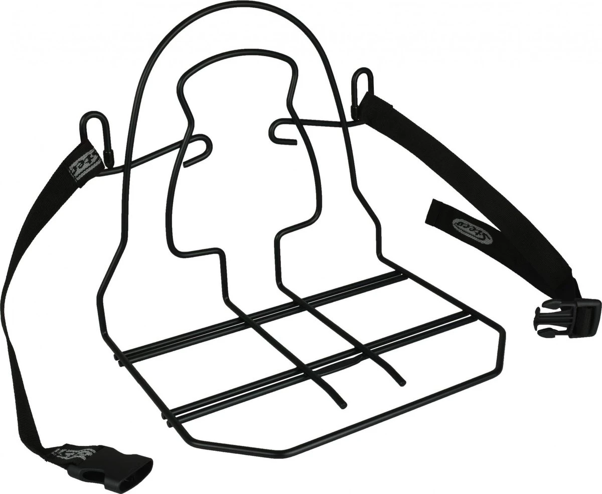 Steco Bagagedrager Verbreder Monkey-mee Staal - 31cm Breed - Zwart 1 Steco Bagagedrager Verbreder Monkey-mee Staal - 31cm Breed - Zwart