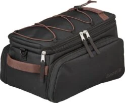 Bagagedragertas Gazelle Trunkbag 31 Liter - Zwart / Donkerbruin