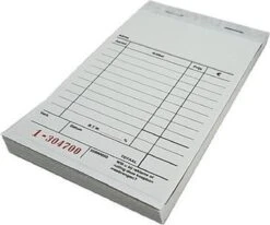 Merkloos Bonboekje, Doordrukvel, Met Identiek Nummer