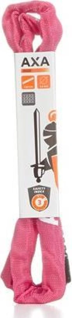 AXA Rigid RCC 120 Kettingslot - Slot Voor Fietsen – Code - 120 Cm – 3,5 Mm - Roze -BASIL Verkoop 274x1200