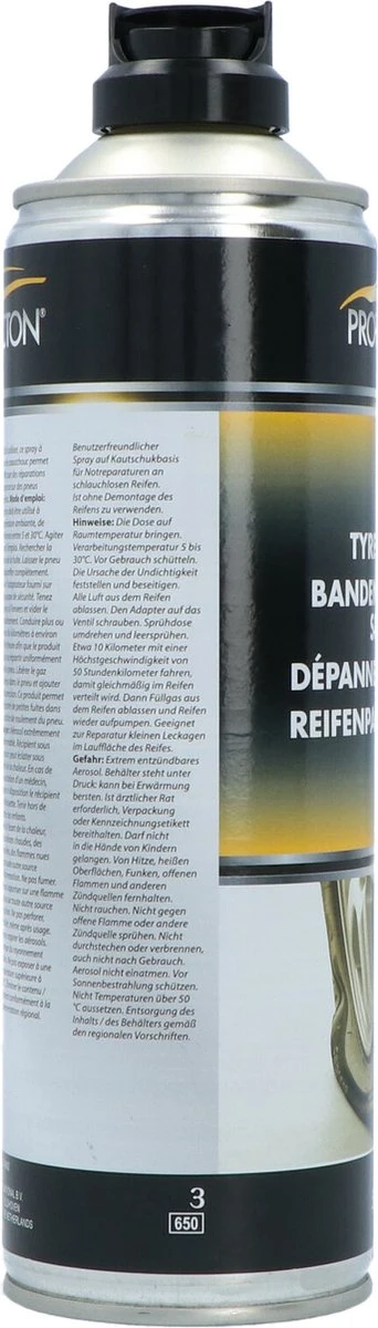 Protecton Bandenreparatie Spray 500ml 2 Protecton Bandenreparatie Spray 500ml - Afbeelding 2