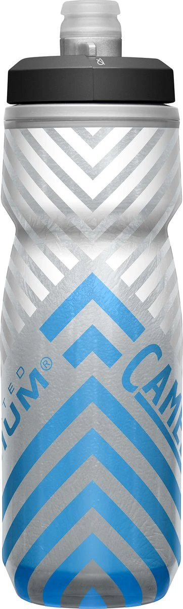 CamelBak Podium Chill Outdoor - 710 Ml - Grijs / Blauw (Grey Blue Stripe) 2 CamelBak Podium Chill Outdoor - 710 Ml - Grijs / Blauw (Grey Blue Stripe) - Afbeelding 2