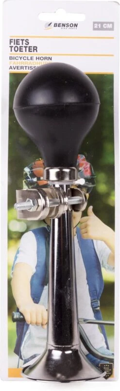 Benson Fietstoeter - Metaal - 21 Cm - Chroom -BASIL Verkoop 370x1200