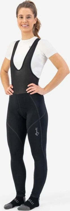 Rogelli Liona Lange Fietsbroek Met Bretels En Zeem - Thermo Wielrenbroek - Dames Fietsbroek - 10 Tot 0 Graden - Zwart -BASIL Verkoop 401x1200 1