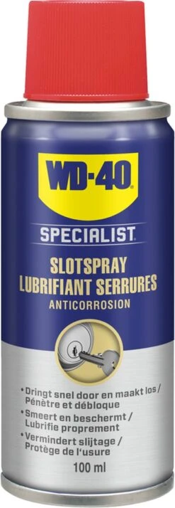 WD-40 Specialist® Slotspray - 100ml - Sloten Spray - Smeermiddel - Smeermiddel Voor Alle Soorten Sloten