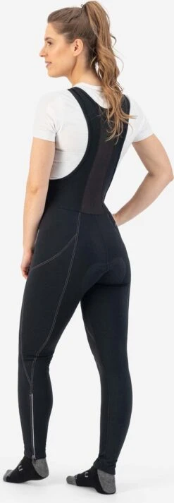 Rogelli Liona Lange Fietsbroek Met Bretels En Zeem - Thermo Wielrenbroek - Dames Fietsbroek - 10 Tot 0 Graden - Zwart -BASIL Verkoop 416x1200 1