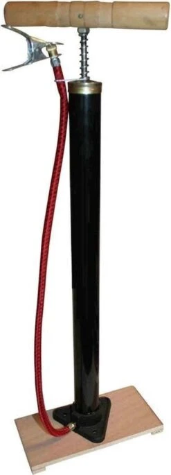 Benson Fietspomp - Klassiek - Met Houten Plank - 5 Bar -BASIL Verkoop 433x1200 3