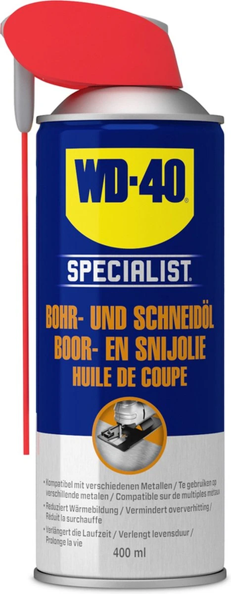 WD-40 Specialist® Boor- & Snijolie - 400ml - Smeerolie - Smeermiddel - Verlengt Levensduur Van Boor- En Snijgereedschap 8 WD-40 Specialist® Boor- & Snijolie - 400ml - Smeerolie - Smeermiddel - Verlengt Levensduur Van Boor- En Snijgereedschap - Afbeelding 8
