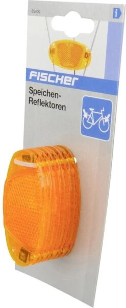 Fischer - Fiets Spaakreflector Spaakreflectoren - Oranje - 4 Stuks -BASIL Verkoop 493x1200