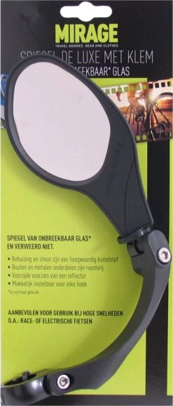 Mirage Fietsspiegel - Verstelbaar - Stuurbevestiging 22.2 Mm - Zwart -BASIL Verkoop 514x1200