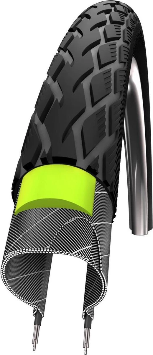 Schwalbe Buitenband - Marathon G-Guard - 20 Inch X 1.50 - Zwart Reflecterend 1 Schwalbe Buitenband - Marathon G-Guard - 20 Inch X 1.50 - Zwart Reflecterend