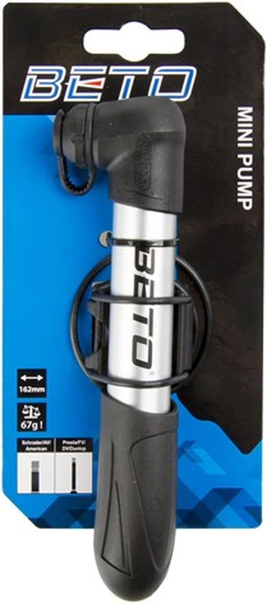 Beto Fietspomp Mini Aluminium 162 Mm 6 Beto Fietspomp Mini Aluminium 162 Mm - Afbeelding 6