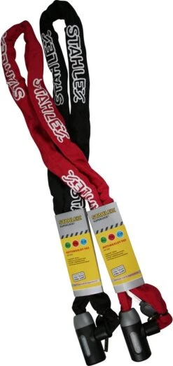 Benson Kettingslot 985 5 X 1200 Mm Zwart/rood -BASIL Verkoop 567x1200