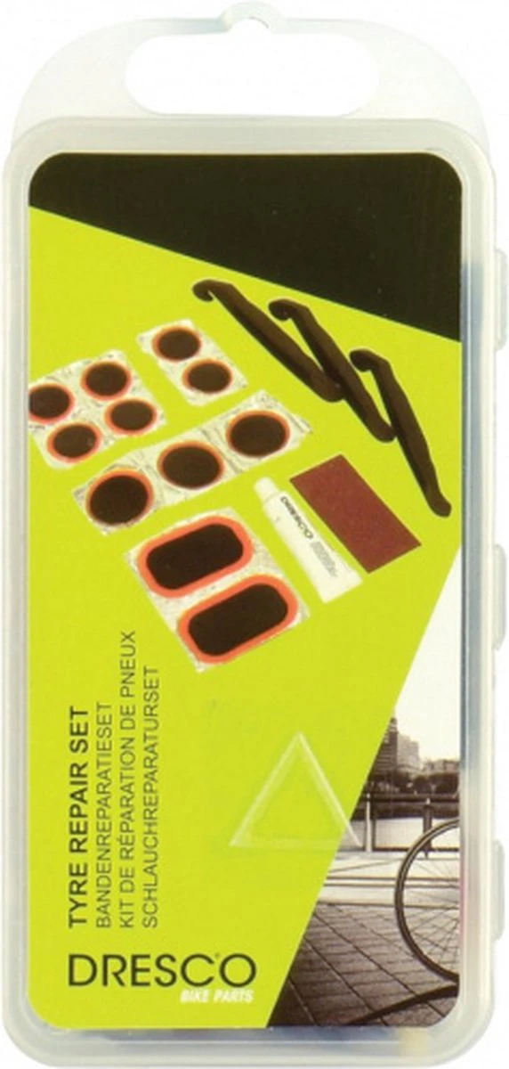 Dresco Fietsbandenreparatieset - Reparatieset Fiets - 17-delig - Wit 5 Dresco Fietsbandenreparatieset - Reparatieset Fiets - 17-delig - Wit - Afbeelding 5