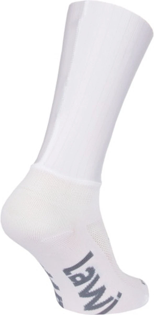 LAWI Fietssokken Aero Absolute White 39-42 2 LAWI Fietssokken Aero Absolute White 39-42 - Afbeelding 2