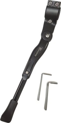 Ekkong - Fietsstandaard Enkel 26 Cm Zijstandaard Aluminium Roestvrij Fiets Mountainbikes Makkelijk - Mountainbike Standaard Universeel - MTB Kickstand