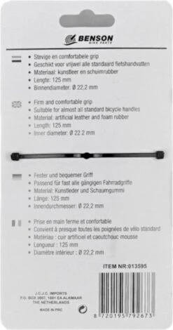 Benson Fietshandvatten Set - Kunstleer - 125 Mm - Cognac Bruin -BASIL Verkoop 631x1200