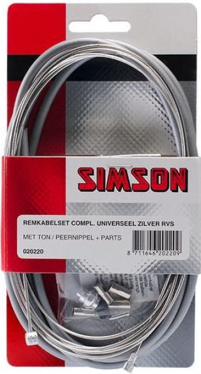 Simson Remkabelset Universeel Grijs 7 Simson Remkabelset Universeel Grijs - Afbeelding 7