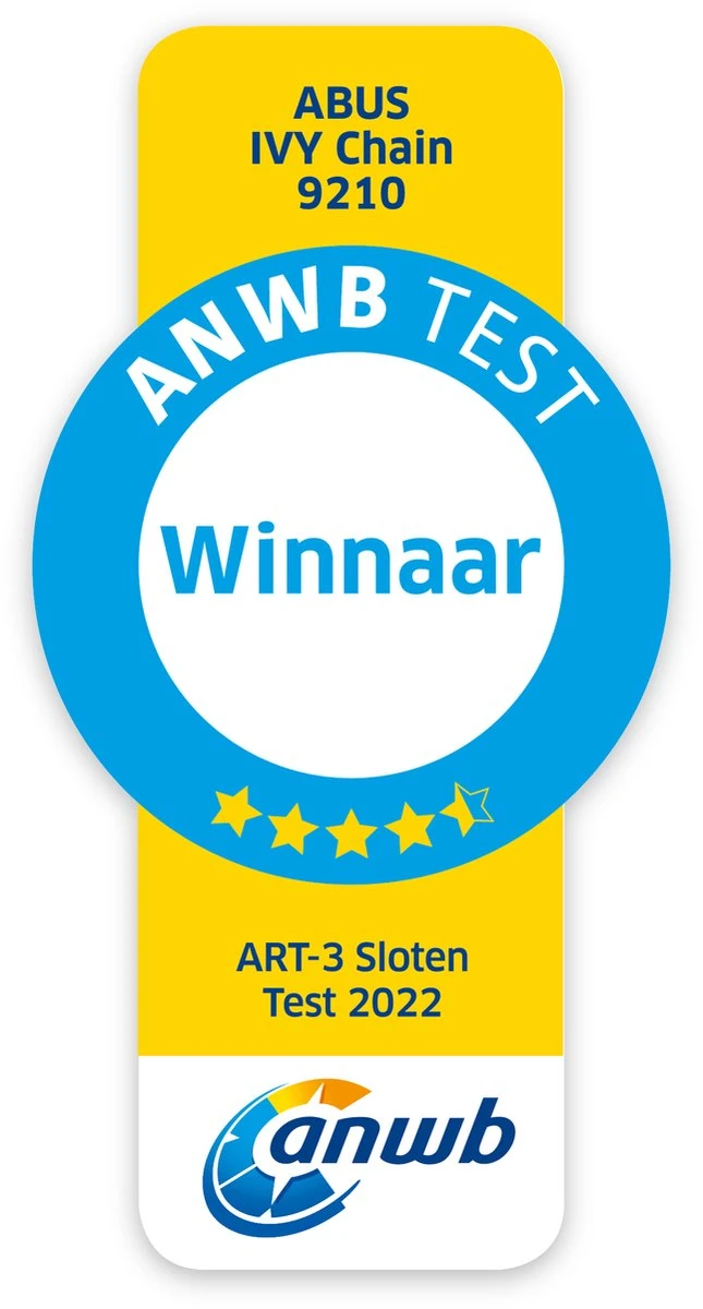ABUS Ivy 9210 Kettingslot - ART3 - 170 Cm - Winnaar ANWB Slotentest 2022 3 ABUS Ivy 9210 Kettingslot - ART3 - 170 Cm - Winnaar ANWB Slotentest 2022 - Afbeelding 3