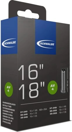 Schwalbe Binnenband - AV4 - 16 Inch X 1 3/8 - 18 X 1.35 - Auto Ventiel - 40mm -BASIL Verkoop 658x1200 5
