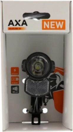 AXA Blueline 30 T - Fietslamp Voorlicht - LED Koplamp - Auto On Fietsverlichting – Steady - Dynamo - 30 Lux -BASIL Verkoop 663x1200