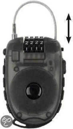 Kabelslot Met Oprolbare Staalkabel M-Wave Lock 'n Roll - 90 Cm X 2,4 Mm (op M-wave Kaart) -BASIL Verkoop 682x1200