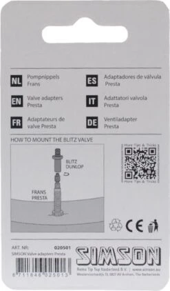 Simson - Oppompverloopnippel Voor Frans Ventiel - Bruin 2021 Model -BASIL Verkoop 702x1200 2
