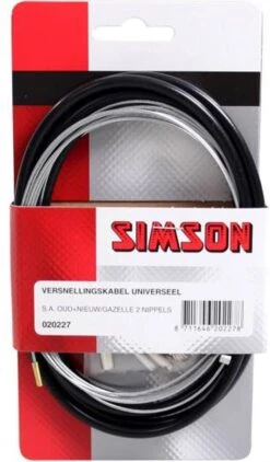 Simson Versnellingskabelset S.A. / Gazelle Zwart