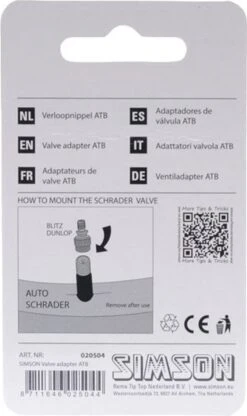 Simson - Oppompverloopnippel Voor Oppompen Autoventiel Met Gewone Fietspomp -BASIL Verkoop 713x1200 4