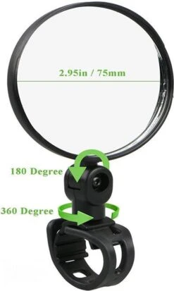 BeConfident® Fietsspiegel – Fietsspiegel E-Bike – Verstelbaar – Reflector – Fietspiegel - Zwart – Elektrische Fiets – Achteruitkijkspiegel – Sport – Veiligheid – Reflectie - Fietspigel -BASIL Verkoop 717x1200