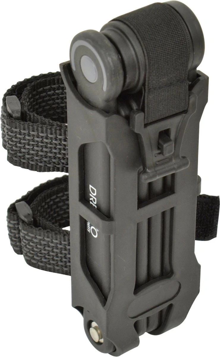 Dresco - Vouwslot - 85x5,5cm - Met Houder - Zwart 3 Dresco - Vouwslot - 85x5,5cm - Met Houder - Zwart - Afbeelding 3