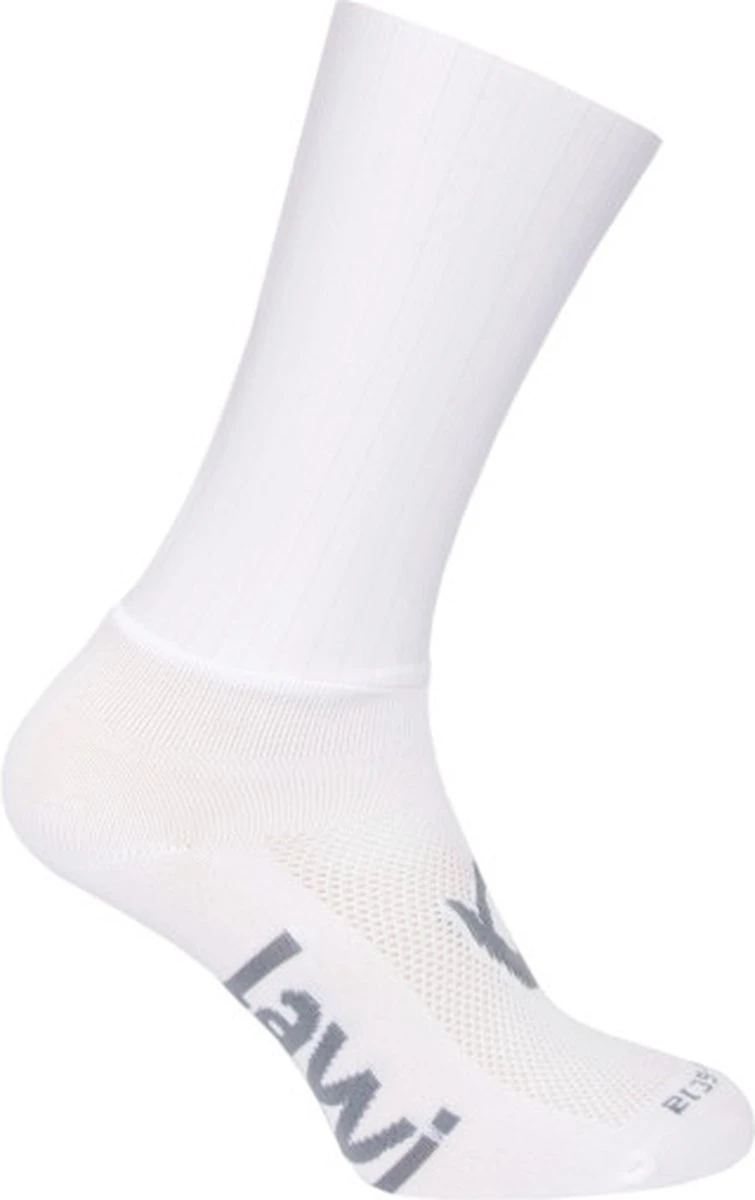 LAWI Fietssokken Aero Absolute White 39-42 1 LAWI Fietssokken Aero Absolute White 39-42