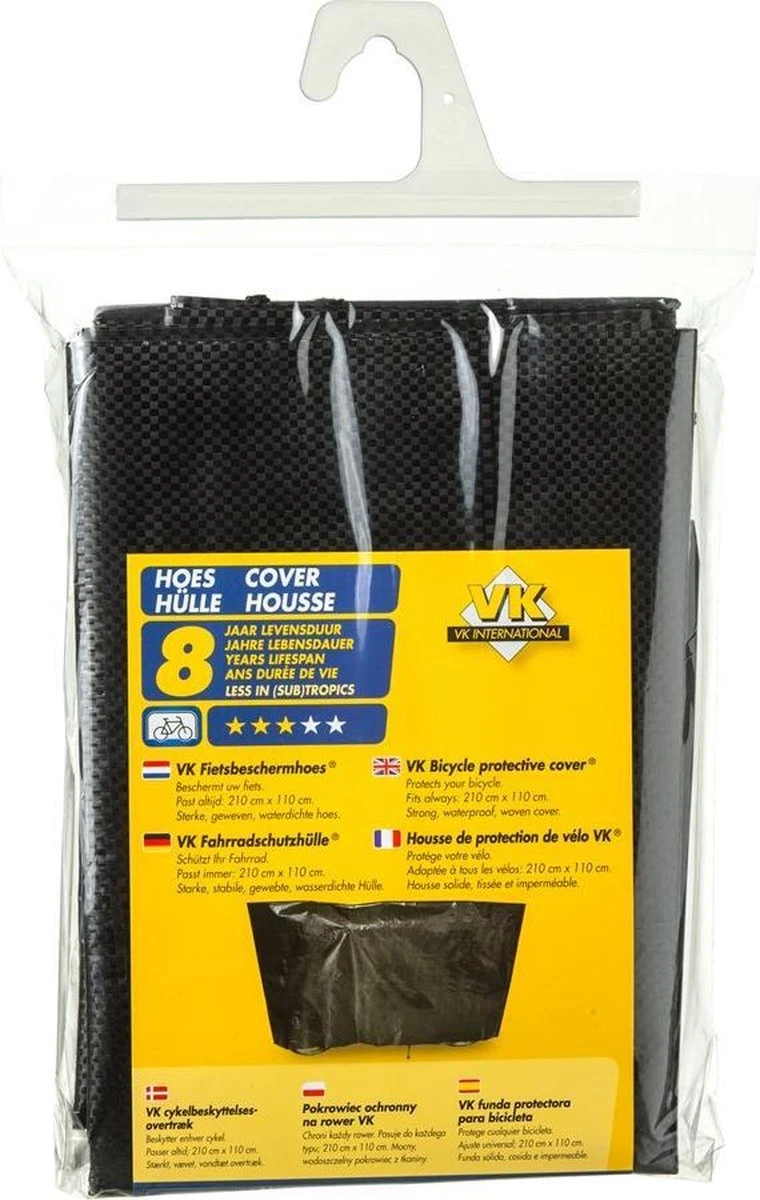 VK Fietsbeschermhoes (11) HOES Zwart Z/ringen 2 VK Fietsbeschermhoes (11) HOES Zwart Z/ringen - Afbeelding 2