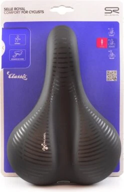 Selle Royal Avenue Moderate 8466 - Fietszadel - Gel - Zwart -BASIL Verkoop 777x1200 1
