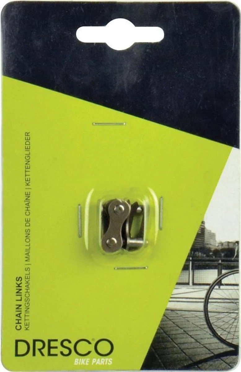 Dresco Kettingschakels 1/2 X 1/8 Inch 1 Speed Staal Zilver 2 Stuks 2 Dresco Kettingschakels 1/2 X 1/8 Inch 1 Speed Staal Zilver 2 Stuks - Afbeelding 2