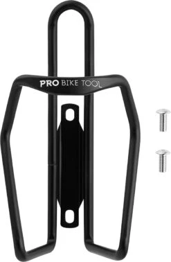 PRO BIKE TOOL Bidonhouder - Modern Buisontwerp - Mat Zwart - Stevige Bidonhouder, Ideaal Voor Racefietsen En Mountainbikes.