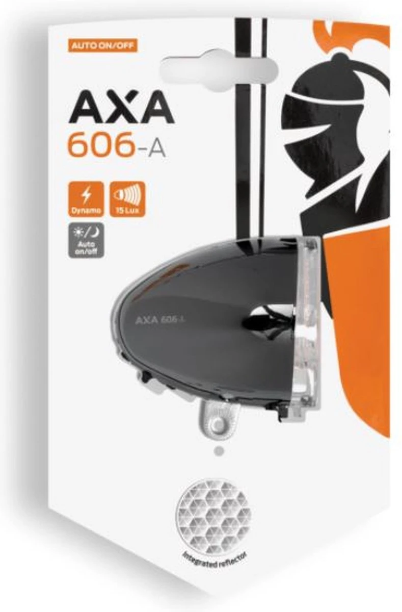 AXA 606 - Fietslamp Voorlicht - LED Koplamp - Auto On Fietsverlichting – Dynamo - 15 Lux - Chrome 4 AXA 606 - Fietslamp Voorlicht - LED Koplamp - Auto On Fietsverlichting – Dynamo - 15 Lux - Chrome - Afbeelding 4