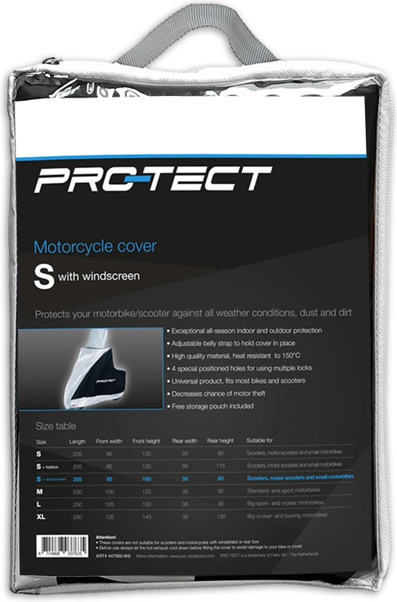 Scooter Hoes + Windscherm Motorhoes S 2 Scooter Hoes + Windscherm Motorhoes S - Afbeelding 2
