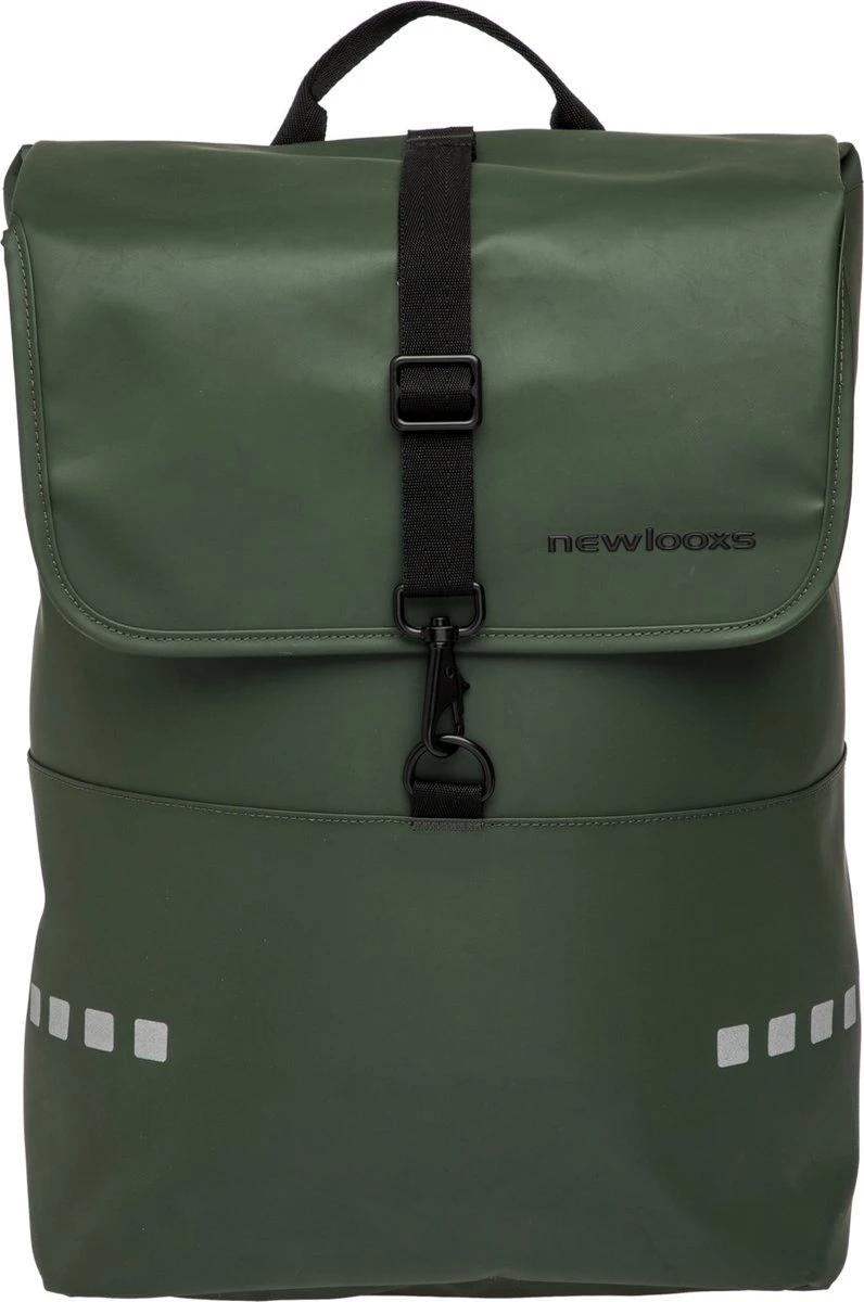 New Looxs Odense Backpack Fietsrugzak - 15 Inch Laptopvak - 18 Liter - Groen 2 New Looxs Odense Backpack Fietsrugzak - 15 Inch Laptopvak - 18 Liter - Groen - Afbeelding 2