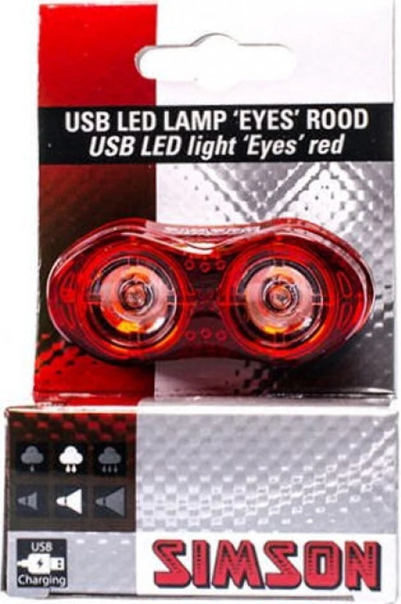 Simson Achterlicht Eyes Usb Led Oplaadbaar Zwart 9 Simson Achterlicht Eyes Usb Led Oplaadbaar Zwart - Afbeelding 9