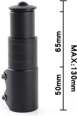 Voltano Stuurpen Verlenger XL - 1-1/8'' 28.6mm - Fietsstuur Verhoger Tot Max 130MM - Zwart -BASIL Verkoop 800x1200 49