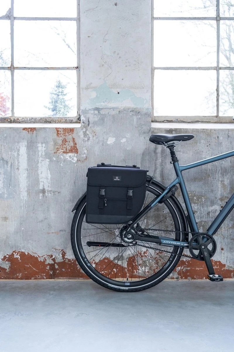 Fastrider Hybrid Large Dubbele Fietstas Zwart - 35L 14 Fastrider Hybrid Large Dubbele Fietstas Zwart - 35L - Afbeelding 14