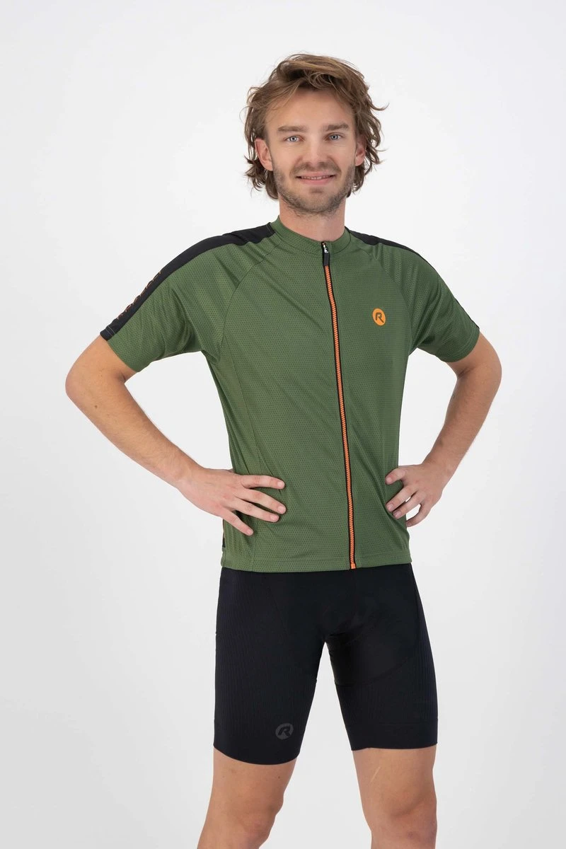 Rogelli Explore - Fietsshirt Korte Mouwen - Heren - Maat XL - Groen, Zwart, Oranje 4 Rogelli Explore - Fietsshirt Korte Mouwen - Heren - Maat XL - Groen, Zwart, Oranje - Afbeelding 4