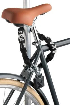 AXA Newton Promoto + 2 Kettingslot - ART 2 Slot Voor Fietsen - Extra Dikke Schakels – Hangslot - 100 Cm – 9 Mm - Zwart -BASIL Verkoop 800x1200 8