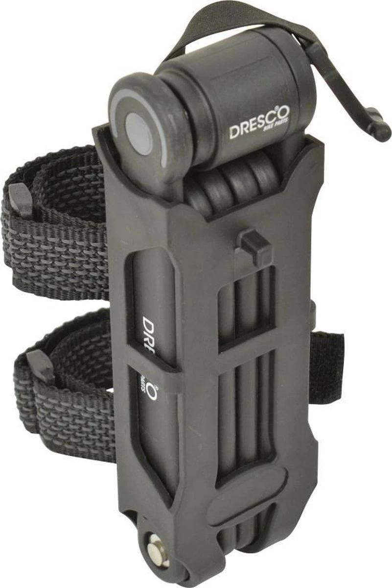 Dresco - Vouwslot - 85x5,5cm - Met Houder - Zwart 4 Dresco - Vouwslot - 85x5,5cm - Met Houder - Zwart - Afbeelding 4