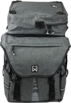 Willex Fietstas 1200 Xl Dubbel Met Topcase Antraciet -BASIL Verkoop 822x1200 1