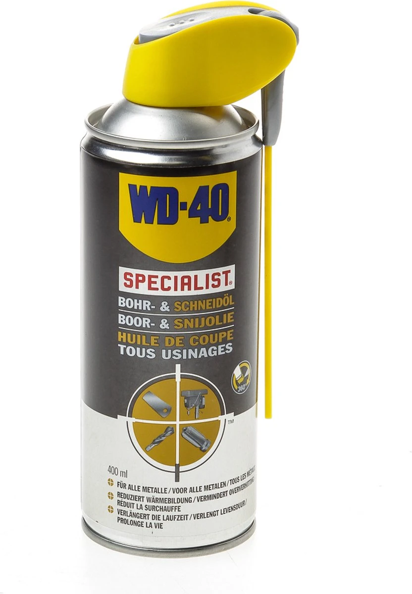 WD-40 Specialist® Boor- & Snijolie - 400ml - Smeerolie - Smeermiddel - Verlengt Levensduur Van Boor- En Snijgereedschap 1 WD-40 Specialist® Boor- & Snijolie - 400ml - Smeerolie - Smeermiddel - Verlengt Levensduur Van Boor- En Snijgereedschap